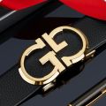 1pc Self-buckle men's belt true automatic new belt fashion young man trouser belt soft leather high-end. 