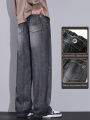 Baggy Men's Wide Leg Jeans Spring New Trousers Fashion Korean Clothes Streetwear Soft Loose Straight Casual Denim Pants. 