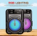 Wireless Bluetooth Speaker Rgb - Mini Wireless Portable Bluetooth Speaker with Big Sound, High Bass & Woofer Home for Mobile, PC Computer & Laptop - Rechargeable Bluetooth Speakers support Memory Card, USB, FM Radio. 