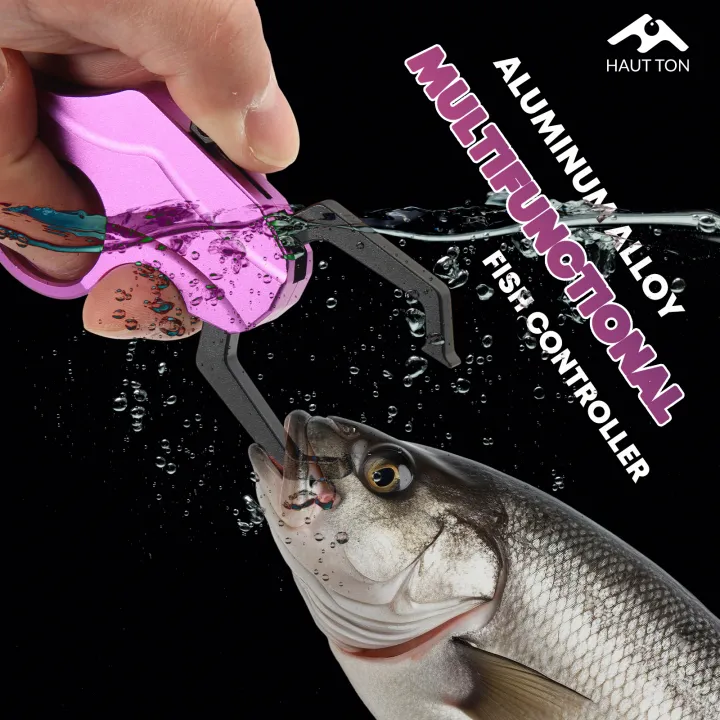 HAUT%20TON%201pc%20Aluminum%20Alloy%20Fish%20Controller%20Black%20Pink%20Purple%20Lightweight%20Fish%20Gripper%20Portable%20Fishing%20Enthusiast%20Accessories%20-%20Image%202
