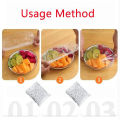 50 Pieces Disposable Food Cover Plastic Wrap Food Grade Fruit And Vegetable Plastic Bags Elastic Plastic Bags Kitchen Organizer. 