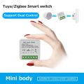 Zigbee 3.0 Wifi Tuya Smart Swich Alexa  Assistant Home Automation DIY 16A Mini Breaker Light Switch Voice Control 100-240V lightify. 