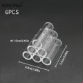 KEMORELA Acrylic Aquarium Decorations Set Fish & Shrimp Shelter Houses Transparent Simulation for Fish Tanks-3/6/10/15PCS Option.