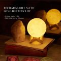 USB Moon lamp 7 color changing led lights Himalayan pink salt lamp. 