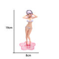 Hatsune Miku Anime Doll Pink Sakura Hatsune PVC Action Doll Sonoko Holding Rabbit Dome Girl Beautiful Girl Model Collection Toy. 