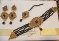 Bridal jewellery set black colour. 