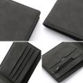 2025 New Wallet Men Short Dollar Clip Zipper Simple Soft Leather Lightweight. 
