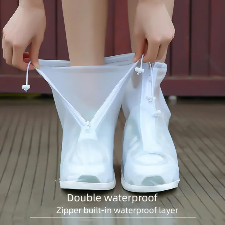 1%20Pair%20PVC%20Waterproof%20Shoe%20Cover%20Transparent%20Reusable%20Anti-slip%20Rain%20Shoe%20Cover%20Suitable%20for%20Outdoor%20Men%20&%20Women%20-%20Image%202