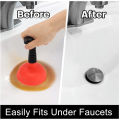 Bathroom Cup Plunger  Plunger  Plunger Powerful Slip Proof Handle Efficient Small Drain Plunger for Toilet Bathtub Sink. 