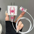 1Set Charger Spider Case For IPhone 18W 20W Transparent Data Wire Winder Cable Protectors Port Breakproof Protectio.