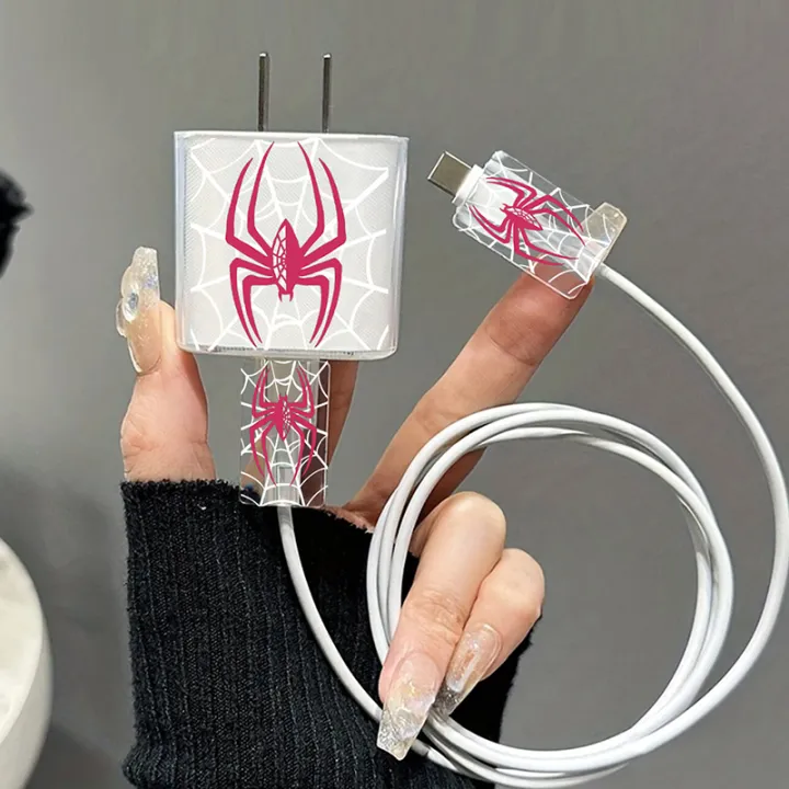 1Set%20Charger%20Spider%20Case%20For%20%20IPhone%2018W%2020W%20Transparent%20Data%20Wire%20Winder%20Cable%20Protectors%20Port%20Breakproof%20Protectio%20-%20Image%203