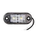10PCS Warning Lights LEDs Diode Light Trailer Truck Yellow Orange White Red LED Side Marker Lamp 12V 24V.
