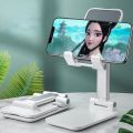 Desktop mobile Holder stand for phone adjustable foldable mobile phone stand. 