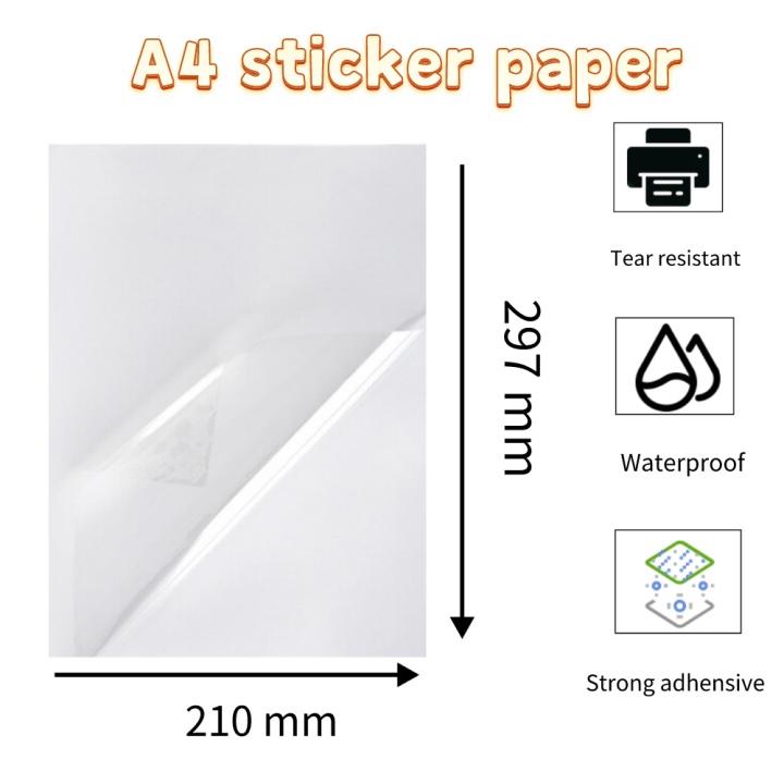 50%20Sheets%20100%25%20Transparent%20Vinyl%20Sticker%20Paper%20for%20Inkjet%20Printer%20White%20Glossy%20A4%20Waterproof%20Printable%20Stickers%20Adhesive%20Paper%20-%20Image%206
