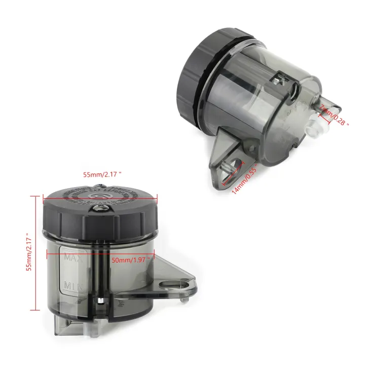 Artudatech%201x%20Motorcycle%20Front%20Brake%20Clutch%20Master%20Cylinder%20Fluid%20Reservoir%20Oil%20Tank%20Cup%20BK%20-%20Image%202