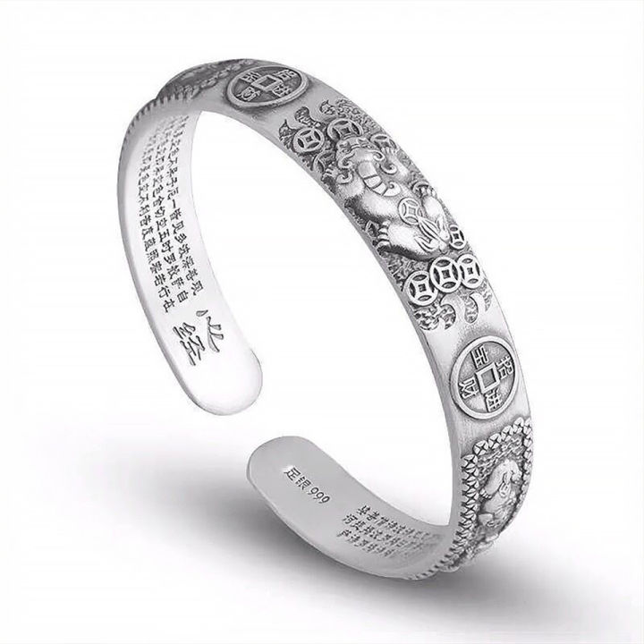 Thai%20Silver%20Tune-bringing%20Pixiu%20Copper%20Coin%20Men%20Bracelet%20Domineering%20Men%20Personality%20Heart%20Sutra%20Hand%20Ring%20Birthday%20Gift%20Jewelry%20-%20Image%207