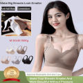 Bust Minimizing Seamless Thin Bra Large  Size Tank Style Side Smoothing Anti-Sagging Close-Fitting Comfortable Wear. 