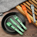 3pcs Magnetic Cutlery Camping Spoon Fork Knife, Portable Travel Picnic Utensils, Lightweight Aluminum Outdoor Eating Tools.