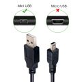Fast Charging Mini USB Cable 5Pin Male to Mini B Data Sync Cord for MP3 Player  Nuvi  Dash Cam Hard Drive Controller. 