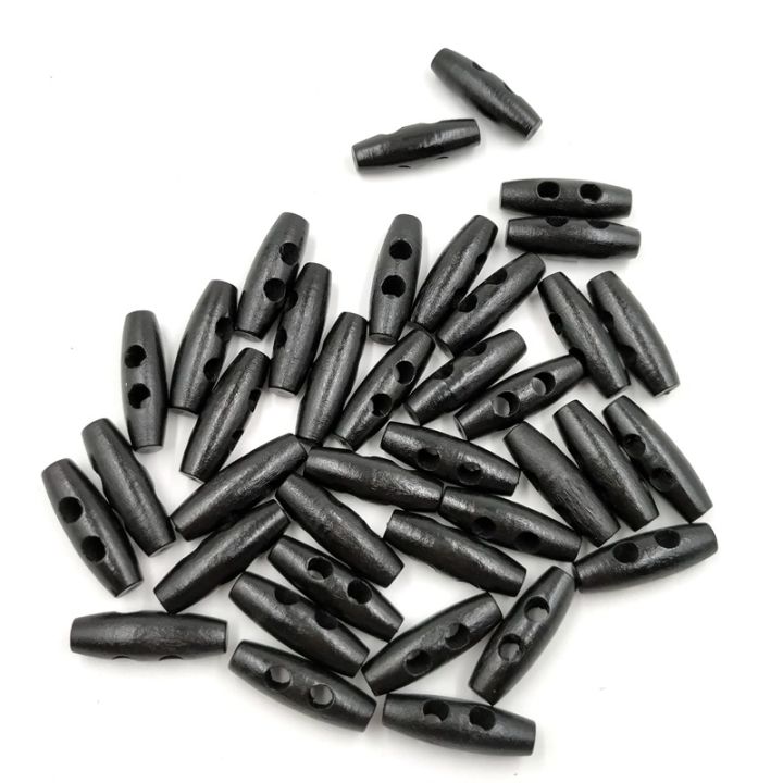 50Pcs/Bag%20Wood%20Olive%20Button%20Horn%20Toggle%20Buttons%2030*10mm%20Cloth%20Accessories%202%20Holes%20for%20Coats%20Sweater%20Sewing%20Craft%20Decor%20-%20Image%202