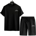 Mens Tracksuit Print Casual Training Clothing Outdoor Fitness Sports Jogging Streetwear 2026 Single Piece T-shirt Shorts Summer. 