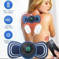 Full Body Mini Butterfly TENS Massager with 8 Modes, 19 Levels Electric Rechargeable Portable EMS Patch for Shoulder, Neck, Arms, Legs, Neck, Men/Women. 
