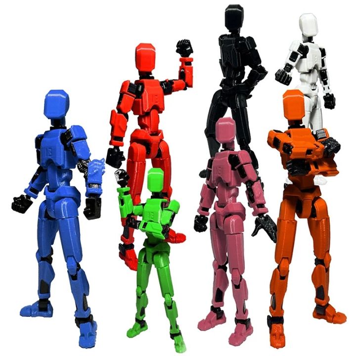 Titan 13 Action Figure Toy Multi-Jointed Movable Shapeshift Robot T13 3D Printed Mannequin Robot Display Model Desktop Ornaments