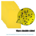 10PCS Strong Fly Traps Yellow Sticky Board Dual-Sided Catching Aphid Insects Pest Killer Outdoor Fly Trap Dropship. 