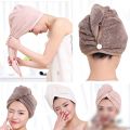 Microfiber Quick Dry Bath Hair Drying Towel | Head Wrap Hat Super Absorbent Shower Cap | Hair Dryer Cap Towel | Magic Instant Hair Dryer Cap Towel Hair Wrap Towel Best For Women (Homeducts). 