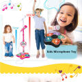 Kids Microphone with Stand Karaoke Mic Speaker with Lights Music Instrument Toys Singing Machine Birthday Gift for Girl Boy. 