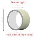 Luminous Tape Green Warning Ground Light Storage Stair Anti Slip Sticker Reflective Fluorescent Tape. 