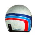 Motorcycle Helmet - Origine Classic Matt Vintage White Helmet. 