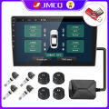 JMCQ USB Android TPMS Tire Pressure Monitoring System Display Alarm System Internal External 5 Sensors For Car Navigation Radio. 
