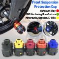 1Pair Motorcycle  Front Suspension Protection Cups Universal Aluminum Alloy Falling Front Fork  Protection Pads for Motorcycle pen gpt. 