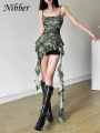 Nibber 2026 Summer Sisters Party Gradient Retro Ruffles Sweet Gentle  Hot Cool Cool Women'S Thin Mini Tassel Sling Dress. 