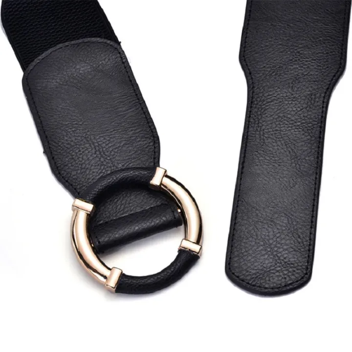 Women's%20Elastic%20Belt%20Corset%20Women%20Waist%20Belts%20Trend%20Gold%20Circle%20Buckle%20Waistband%20High%20Quality%20Stretch%20Wide%20Black%20Belt%20DT072%20-%20Image%205