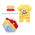Baby rompers kids first child cartoon printed baby bodysuit. E04. 