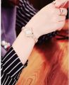 Analog stylish elegant watch for women - Rose gold.