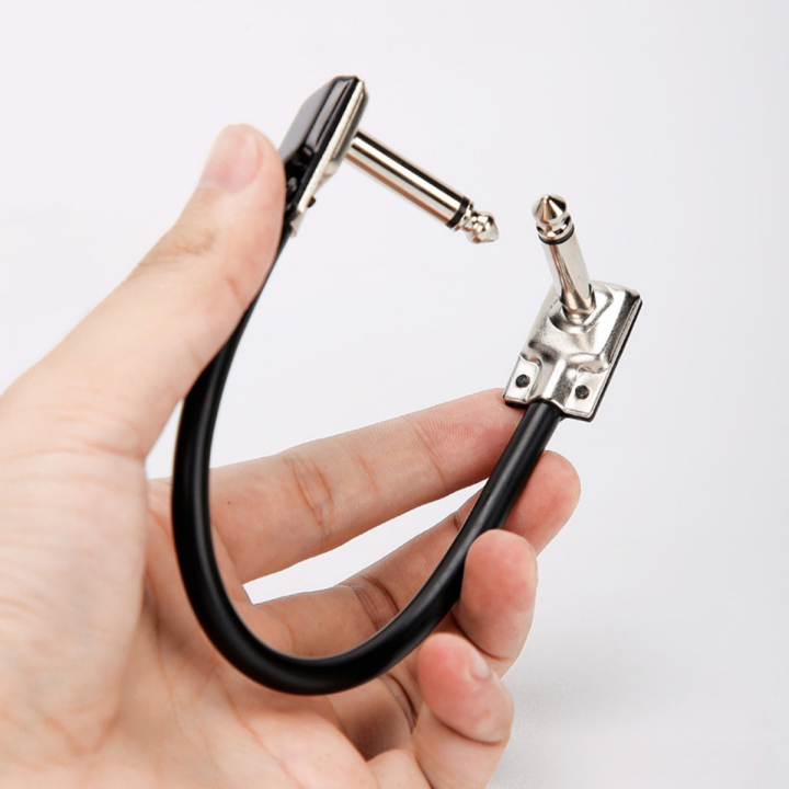 1/3/6PCS Electric Guitar Effect Pedal Patches Cable/6.35mm Flat Cord/Low Noise Shielded Cable/Pedal Board Cable(15/30/50CM)