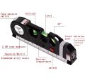 Multi-function High Precise Laser Leveling Instrument Steel Ruler Straight Line Laser Level Aligner Vertical Measure Tape. 