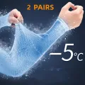 Stay Cool and Protected from the Sun with 2 Pairs of UV Protection Cooling Arm Sleeves for Women and Men. 
