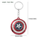 Marvel Captain America Shield Keychain Fun Rotate Relieve Anxiety Toy Keyring Avengers Car Bag Key Holder. 