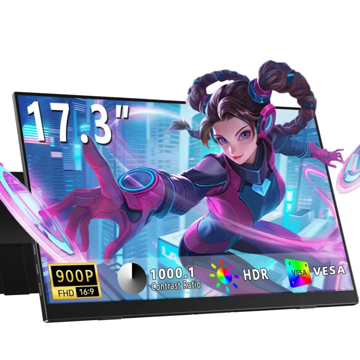 AHXJKA%2017.3%20Inch%20Portable%20Monitors%2072%25sRGB%201600*900P%20IPS%20With%20Type-C%20Mini%20HDMI%20For%20Laptop%20Phone%20XBox%20%20PS4/5%20Mac%20SwitchExtender%20-%20Image%207