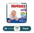 Huggies Dry Medium Pant Diaper 6-12Kg - 58 Pcs (Malaysia).