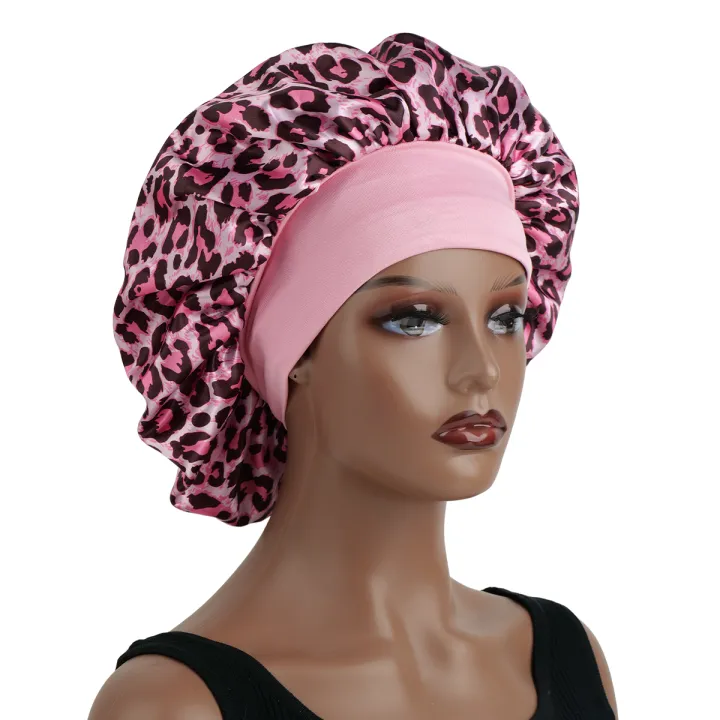 Women's%20Leopard%20Print%20Satin%20Sleep%20Bonnet%20Single-Layer%20Nightcap%20Hair%20Care%20Bedtime%20Routine%20Essential%201-Pack%20-%20Image%203