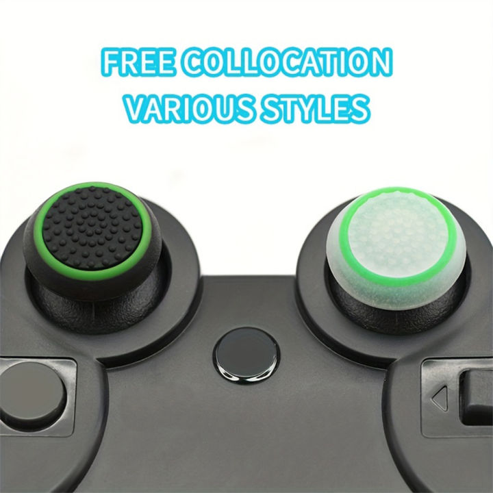 4Pcs%20Silicone%20Gel%20Thumb%20Grips%20Cover%20For%20%20PS5/PS3/PS4%20For%20XBOX%20One%20/360%20Controller%20for%20PS4%20Pro%20Slim%20Controller%20-%20Image%204