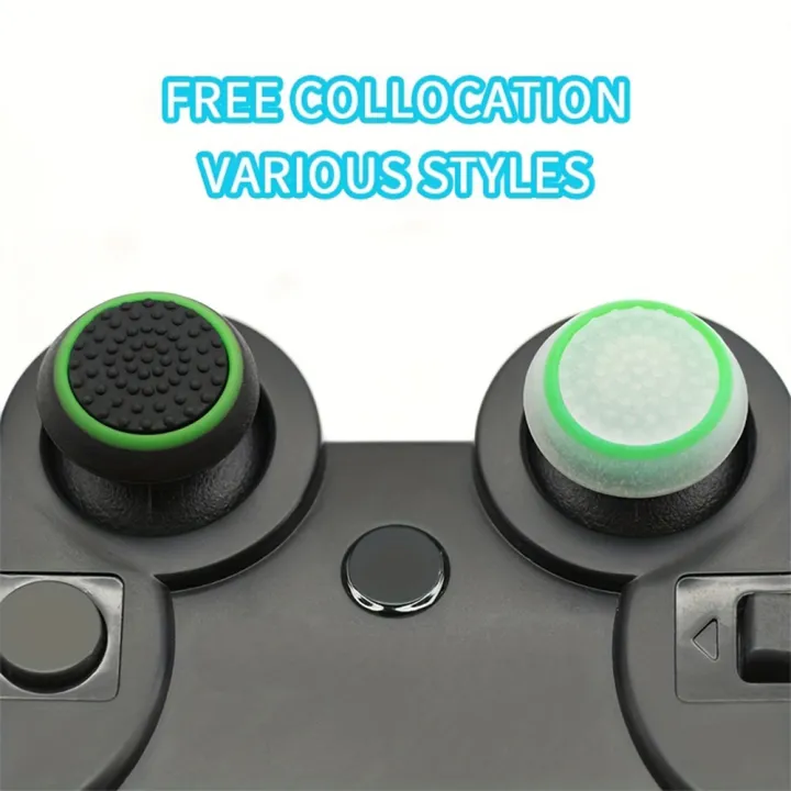 4Pcs%20Silicone%20Gel%20Thumb%20Grips%20Cover%20For%20%20PS5/PS3/PS4%20For%20XBOX%20One%20/360%20Controller%20for%20PS4%20Pro%20Slim%20Controller%20-%20Image%204