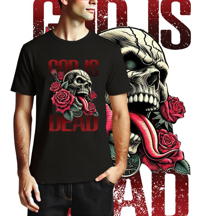God is Dead Rock screen print T-shirt 100% cotton comfortable rk04 ...