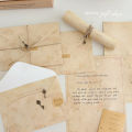 1 Set of Vintage Rose Envelope Set 2 Letter Paper, 6 Letter Paper Romantic Handwritten Confession Letterhead.