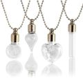 Glass Locket Urn Jewelry Cremation Jewelry Urn Necklace for Ashes Fillable vials Necklaces Blood Vial Necklace. 